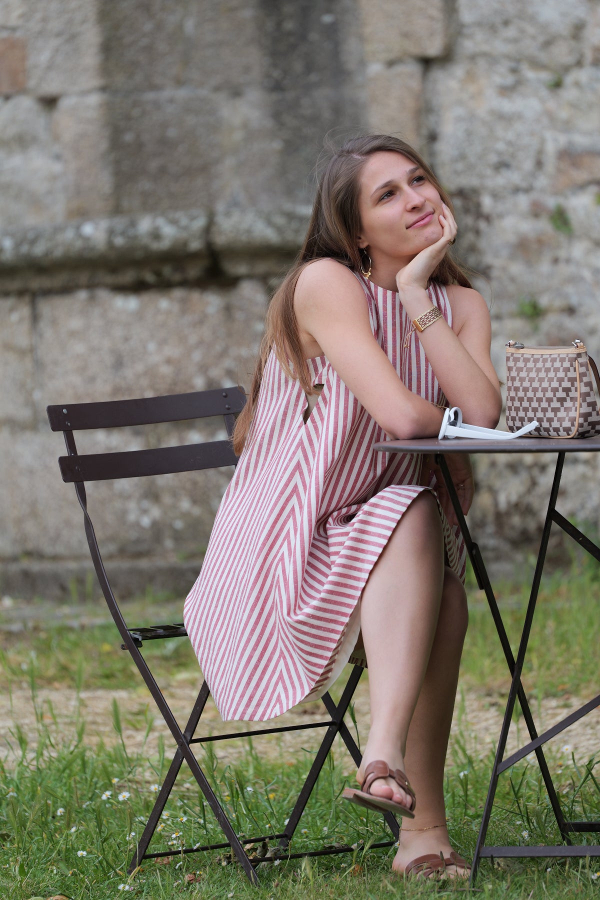 Robe d’été rayée Isabella inspirée des vacances italiennes
