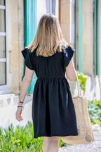 Robe Summer en double gaze de coton biologique vue de dos